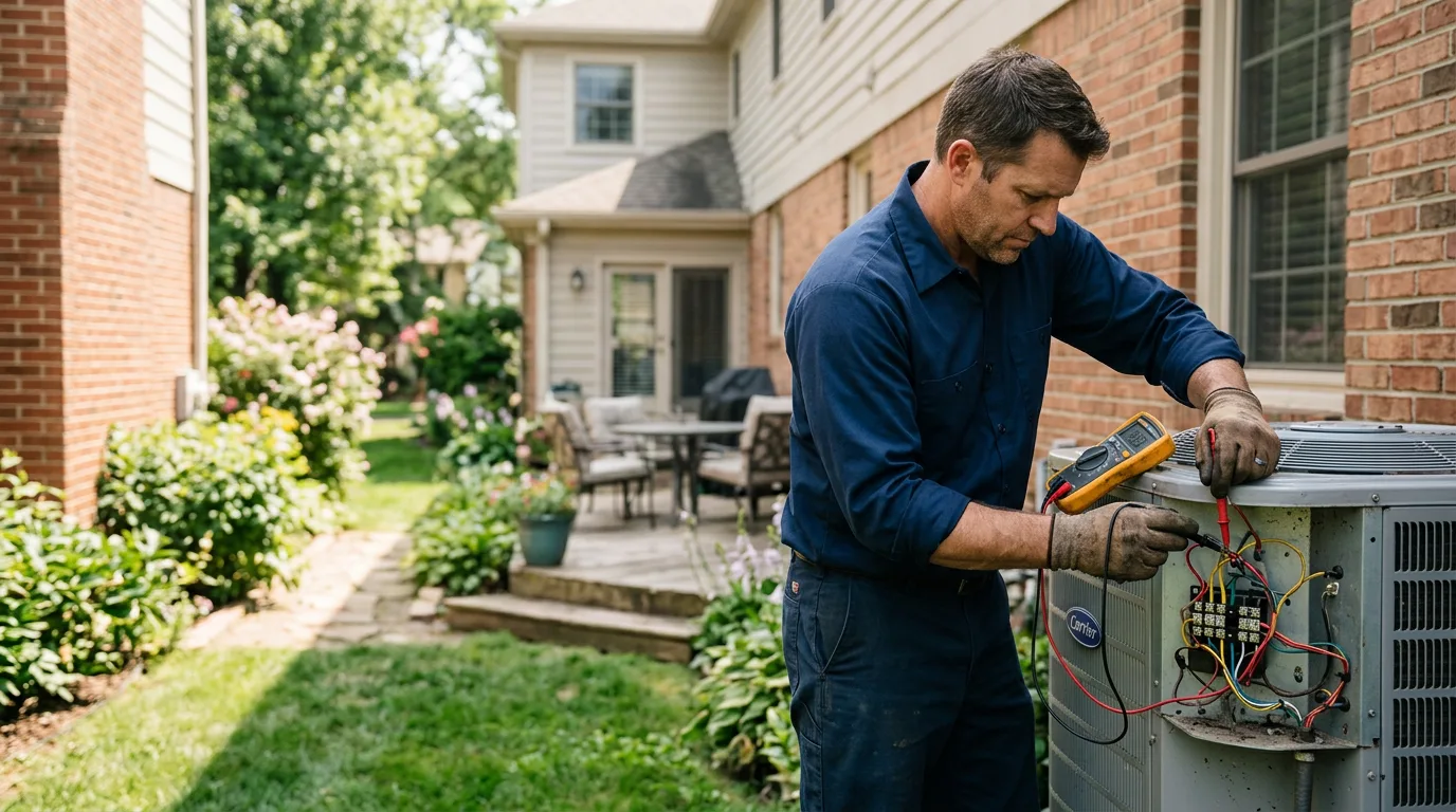 HVAC technician working near Green Bay, VA